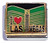 I Love Las Vegas On Black Italian Charm