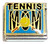 Tennis Mom On Blue Italian Charm