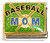 Baseball Mom On Green Italian Charm