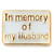In Memory Of My Husband Floating Locket Charm