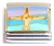 Jesus On Cross Blue Background Italian Charm