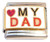 Love My Dad Italian Charm