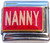 Nanny on Red Italian Charm
