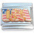 Patriotic USA Italian Charm