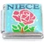 Niece Flower Italian Charm