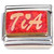 Red Glitter Tia Italian Charm