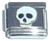 Skull In White Italian Charm