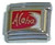Red Aloha Wave Italian Charm