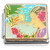 Hawaiian Ocean Girl with Flower Italian Charm