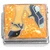 Dancing Tap Shoes on Orange Italian Charm