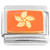 Flower Petals Orange Italian Charm