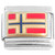 Norway Norwegian Country Flag Italian Charm