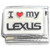 I Love My Lexus Red Heart Italian Charm