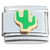 Green Desert Cactus Italian Charm