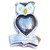 Heart Owl Floating Locket Charm