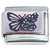 Butterfly Flowers Rosegold Italian Charm