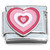 Red Pink White Love Heart Italian Charm