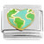 Globe Earth Heart Italian Charm