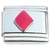 Red Diamond Shape Card Suit Italian Charm