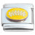 Yellow Football Italian Charm