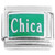 Chica Spanish Girl Young Woman on Green Italian Charm