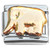 Elephant Walking Gold Italian Charm