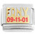 Fire Department New York September 11 Italian Charm