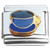 Coffee Tea Cup Dark Blue Italian Charm
