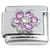 Flower Pink Bling Italian Charm