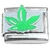 Marijuana Pot Leaf Italian Charm