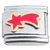 Shooting Star Red Italian Charm