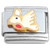 Bird Flying White Italian Charm
