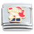 Santa Waving Red Hat Italian Charm