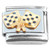 Checkered Racing Flag Pair Italian Charm