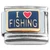 I Love Fishing Red Heart Italian Charm