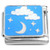 Moon Star Clouds Blue Sky Italian Charm