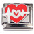 Red Heart Heartbeat Pulse Italian Charm