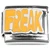 Freak Bold Yellow Italian Charm