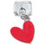 Red Heart Dangle Italian Charm