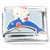 Hello Kitty Riding Dolphin Italian Charm