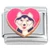 Alaskan Malamute Red Heart Dog Italian Charm