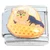 Tabby Cat in Basket Italian Charm