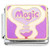 Magic Word Purple Italian Charm
