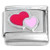 Cute Red Pink Hearts Italian Charm