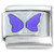 Purple Butterfly Wings Italian Charm