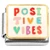 Positive Vibes Colorful Italian Charm