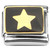 Star on Black Italian Charm