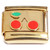 Cute Cherries Pair Gold Base Italian Charm