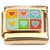 Assorted Hearts Gold Base Italian Charm
