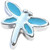 Blue Dragonfly Floating Locket Charm